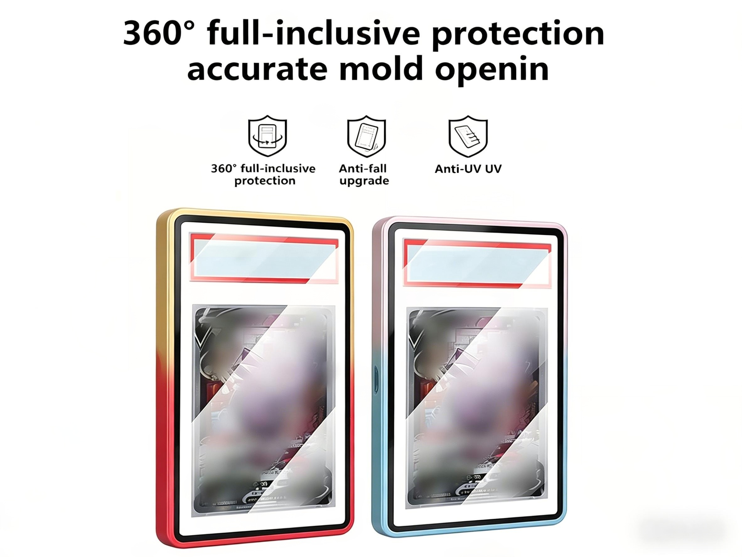 PSA Magnetic Metal Slab UV Protector Case Graded Cards Holders Display Case 35PT