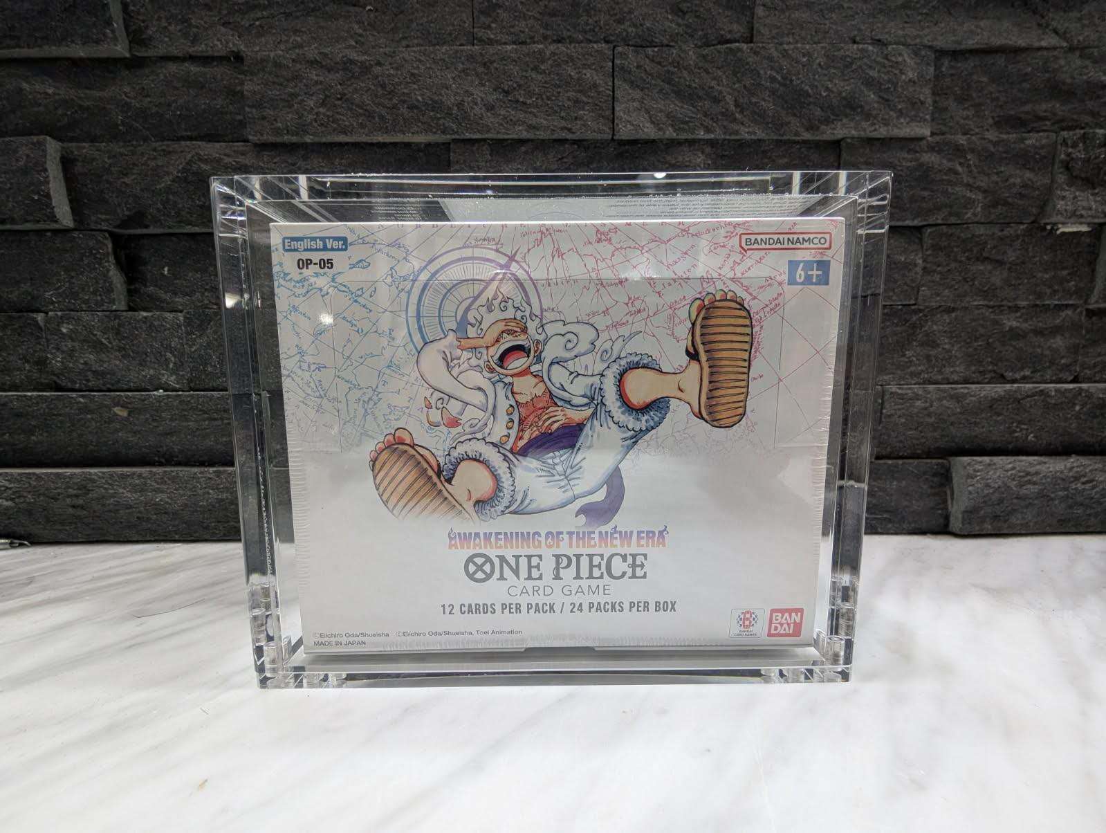 Clear Acrylic Magnetic Display Case for One Piece Booster