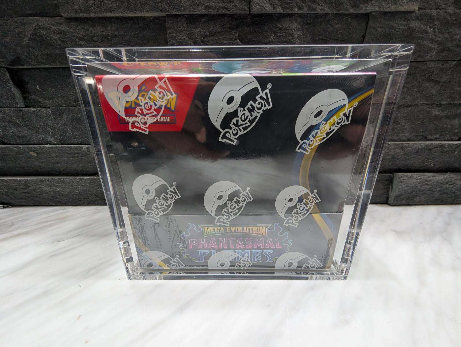 Clear Acrylic Magnetic Display Case for Pokemon Booster
