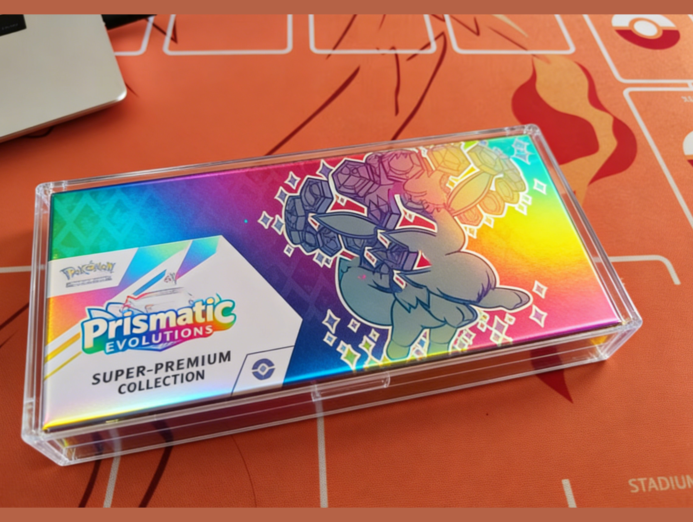 Clear Acrylic Magnetic Display Case for Pokemon Prismatic Super Premium Collection