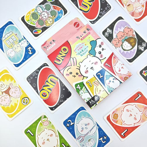 Chiikawa UNO Cards Game Set | Cute Anime Playing Cards | Family Party Card Game Gift for Kids & Adults