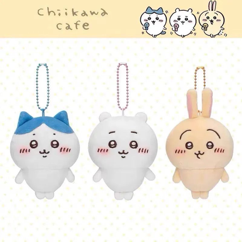 Chiikawa Keychain Plush Toy | Cute Anime Doll Key Ring Bag Charm for Gifts