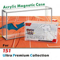 Clear Acrylic Magnetic Display Case for Pokemon 151 Ultra Premium Collection Box
